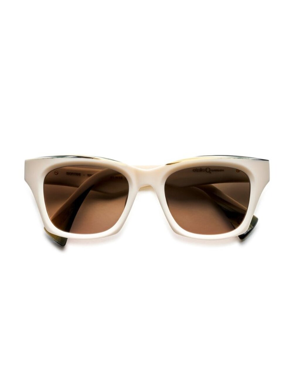 New Etnia Barcelona Women's Sunglasses White Butterfly Multicolor Lens Acetate